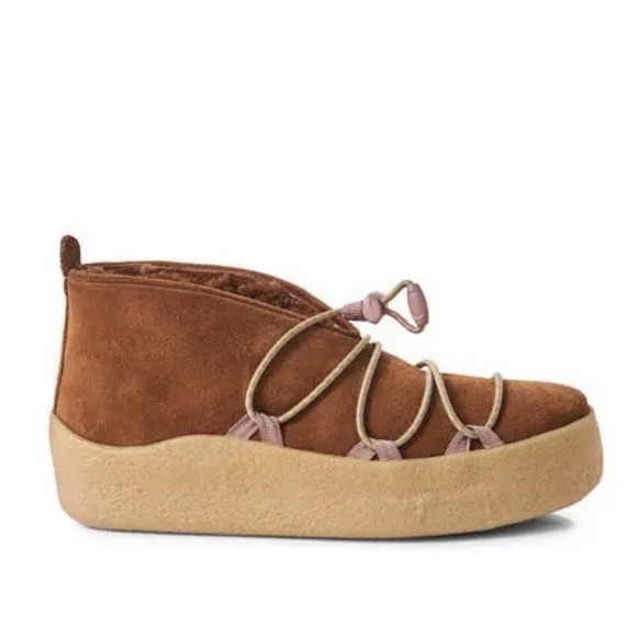 Free People Shoes - Free People Ladies Snowdrop Micro Genuine Shearling Boot Size 7 NWT $168